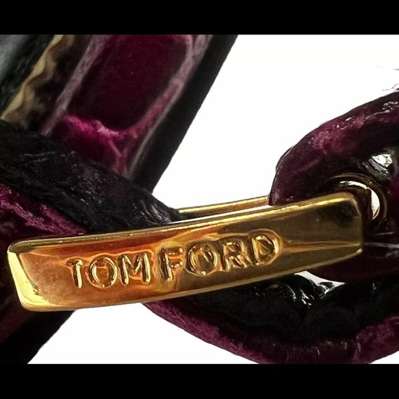 Tom Ford Burgundy and Gold Heels - Picture 7 of 16